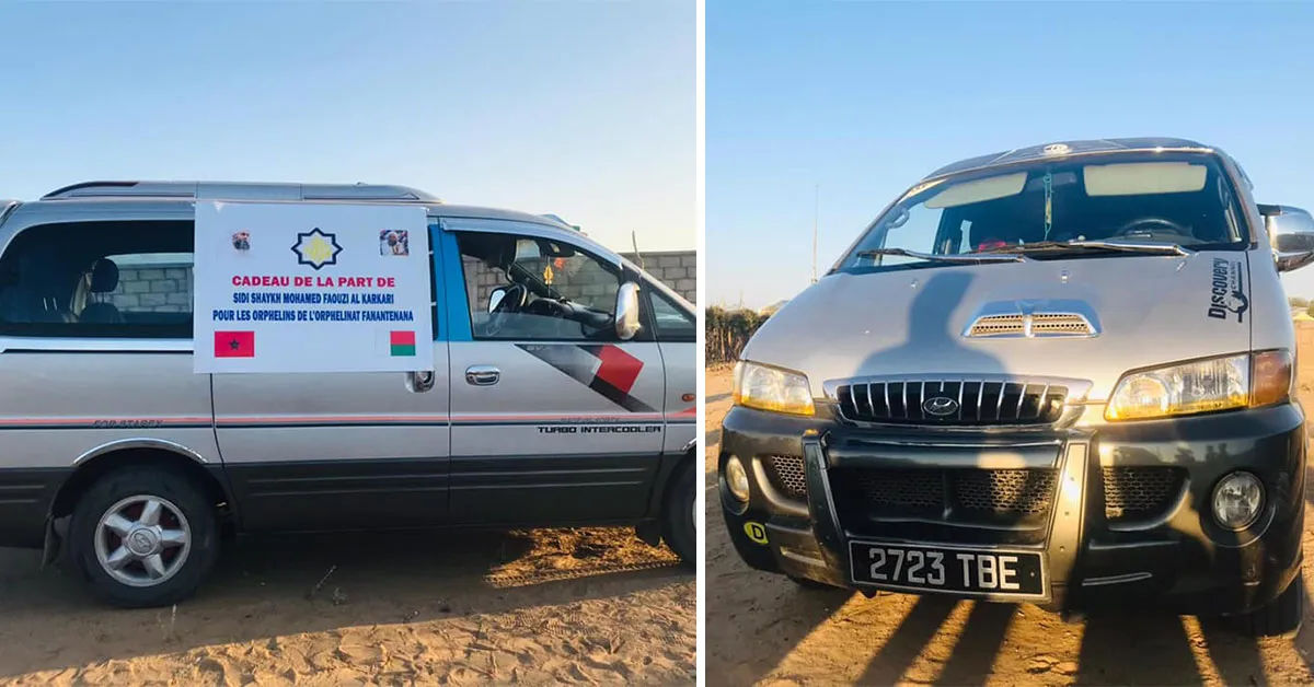 La Karkariya fait don d’une camionnette à l’orphelinat Fanantenana (Madagascar)