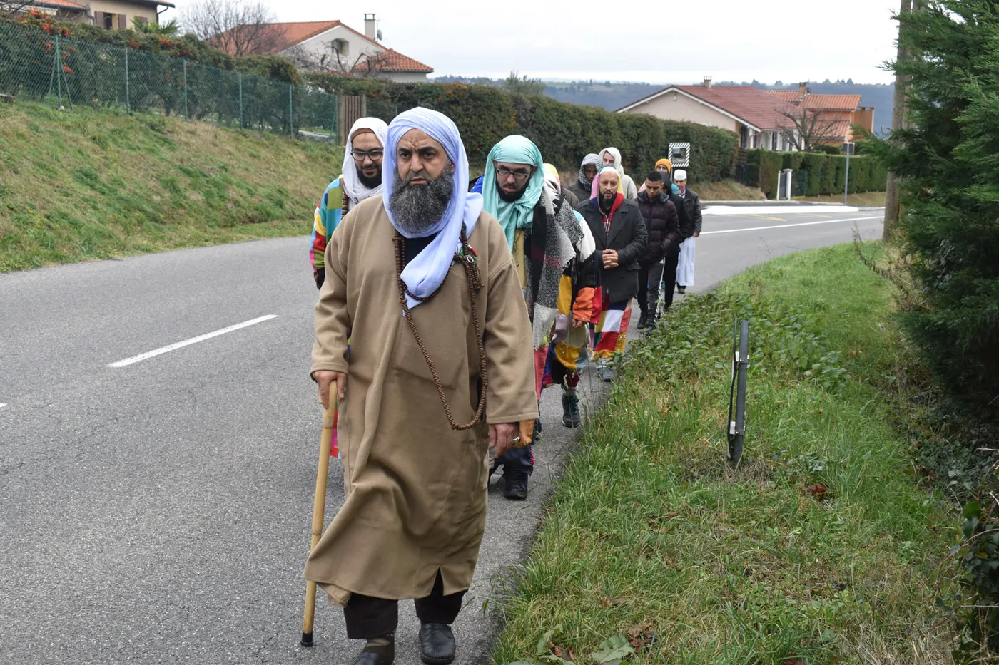 Sidi Shaykh en promenade à Condrieu