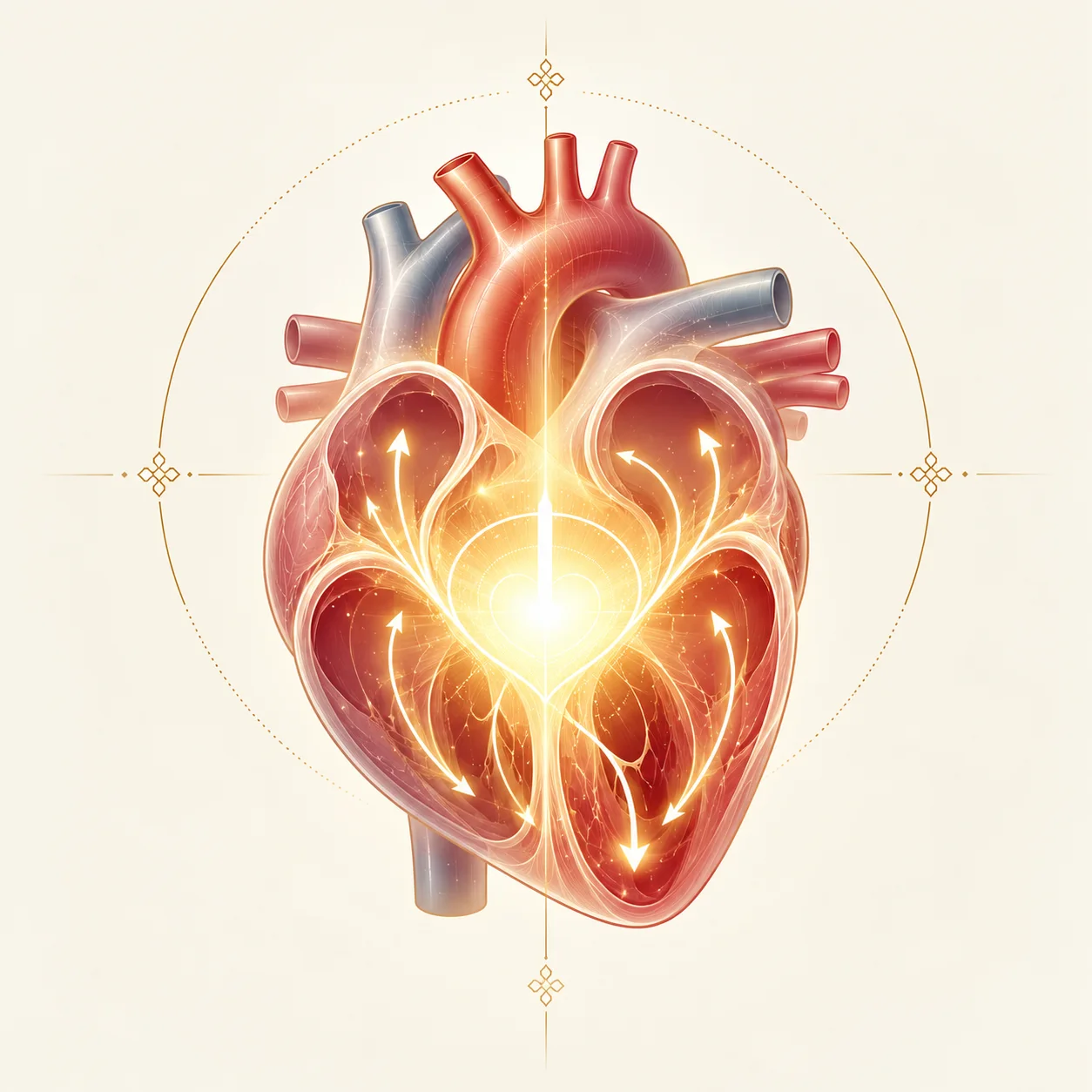 Le cœur spirituel dans le cœur physique.