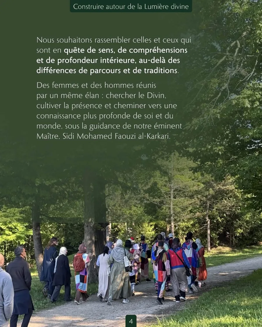 Séance de méditation collective autour du Shaykh