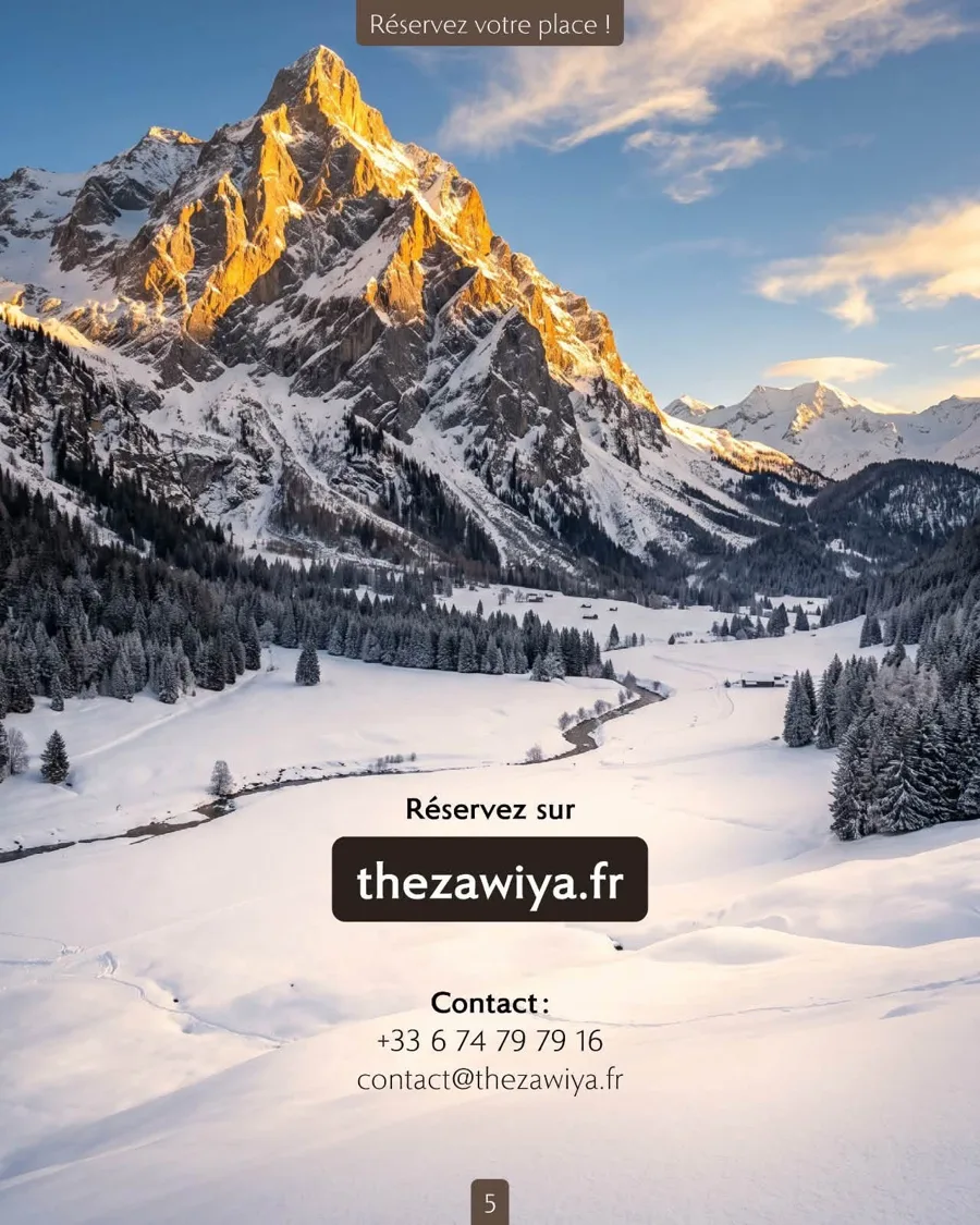 Les Alpes enneigées : réservez sur thezawiya.fr