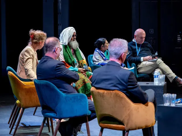 Les intervenants de la table ronde Laïcité et culte