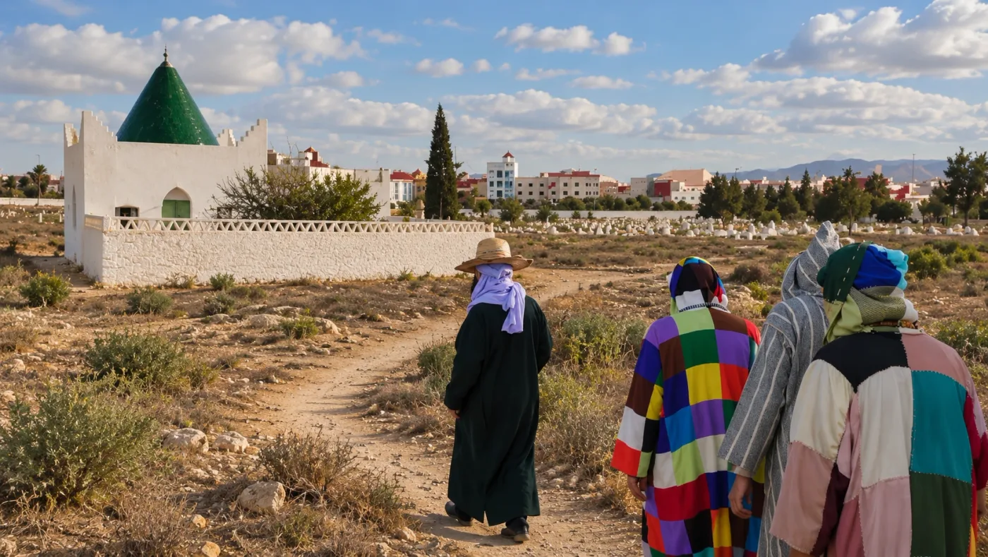 Mausolée de Sidi ‘Ali ibn Moussa, situé dans la région du Rif oriental, dans la ville d’al-Aroui.